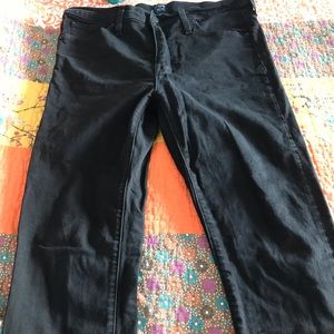 Jcrew black high rise skinny denim